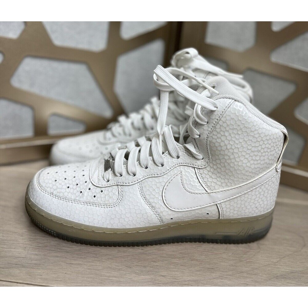 Nike Air Force 1 High PRM Pearl White Women Hi Top Sneakers Shoes 8.5